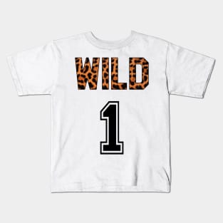 Wild Number 1 Leopard Print Kids T-Shirt